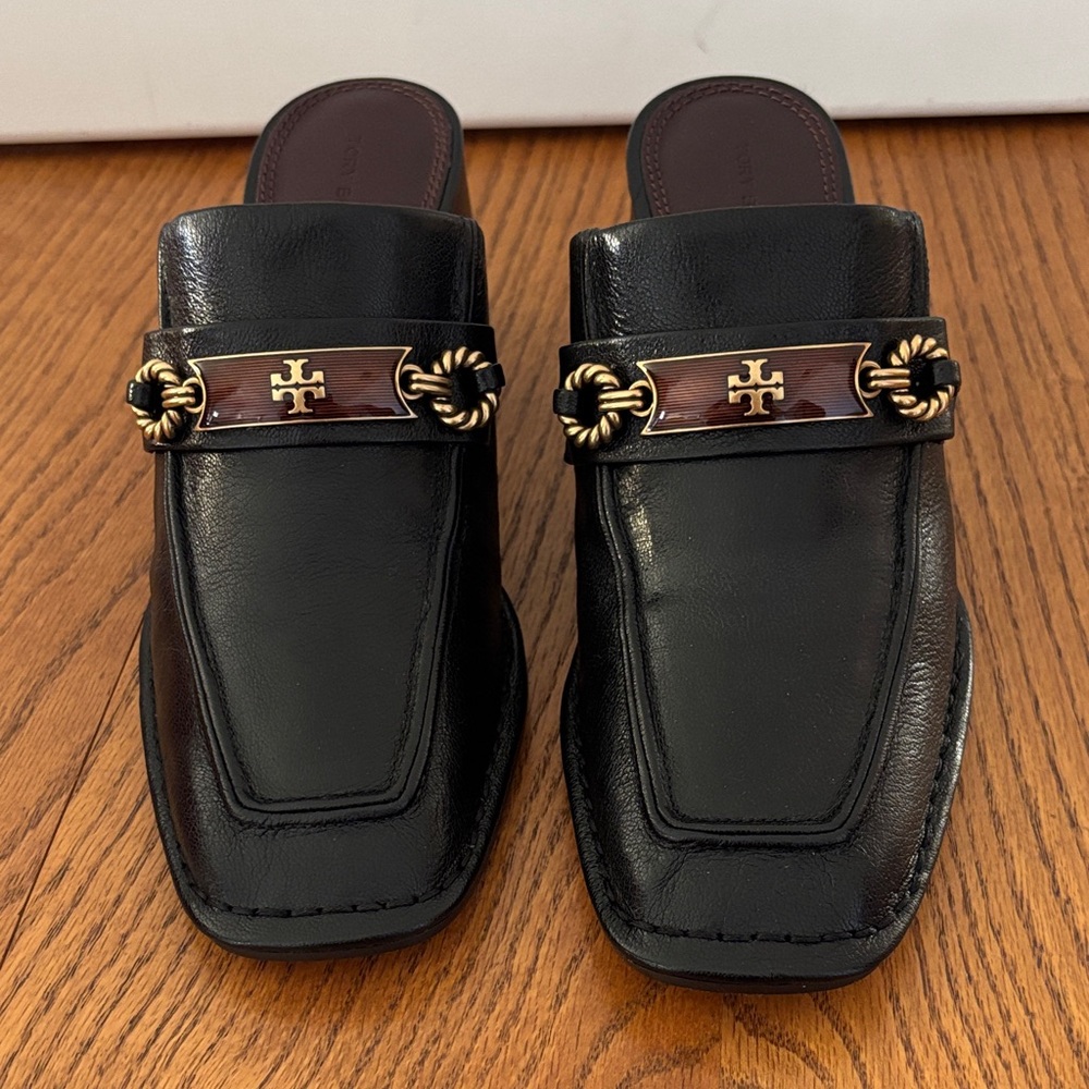 Tory Burch Vintage Plaque Heel Mule